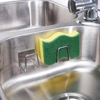 Soporte para esponjas de acero inoxidable que ahorra espacio para fregaderos - Fioriscas
