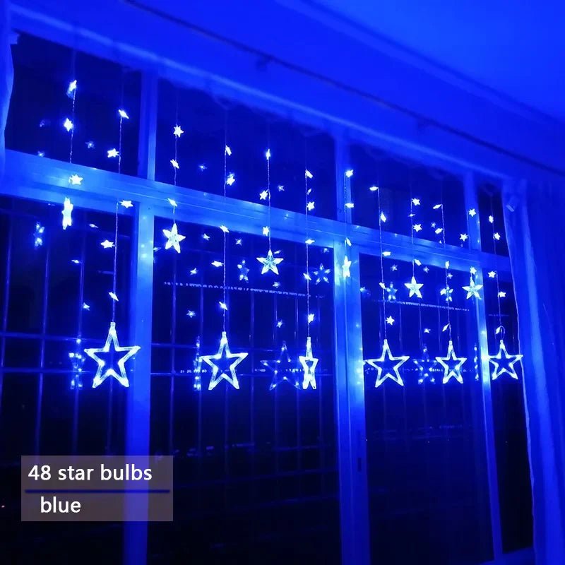 LED světelný řetěz ve tvaru hvězdy pro útulné vánoční večery - Fioriscas