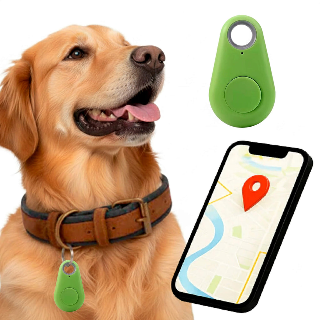 Vandtæt Kirra GPS-tracker til hunde med Apple Find My, uden abonnement