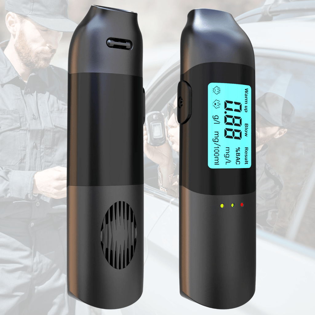 Alkohol-Schnelltester mit USB-Ladefunktion und Ergebnissen in 3 Sekunden - Fioriscas