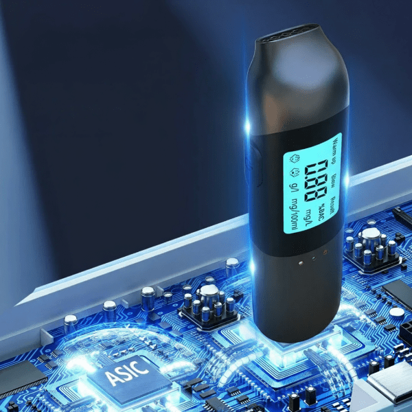 Alkohol-Schnelltester mit USB-Ladefunktion und Ergebnissen in 3 Sekunden - Fioriscas