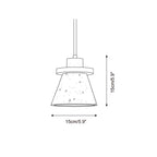 Lampada a sospensione Jovia in travertino | Fioriscas