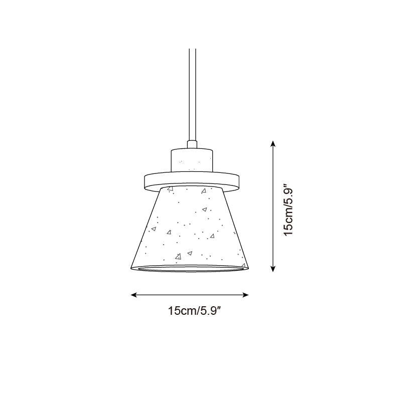 Lampada a sospensione Jovia in travertino | Fioriscas