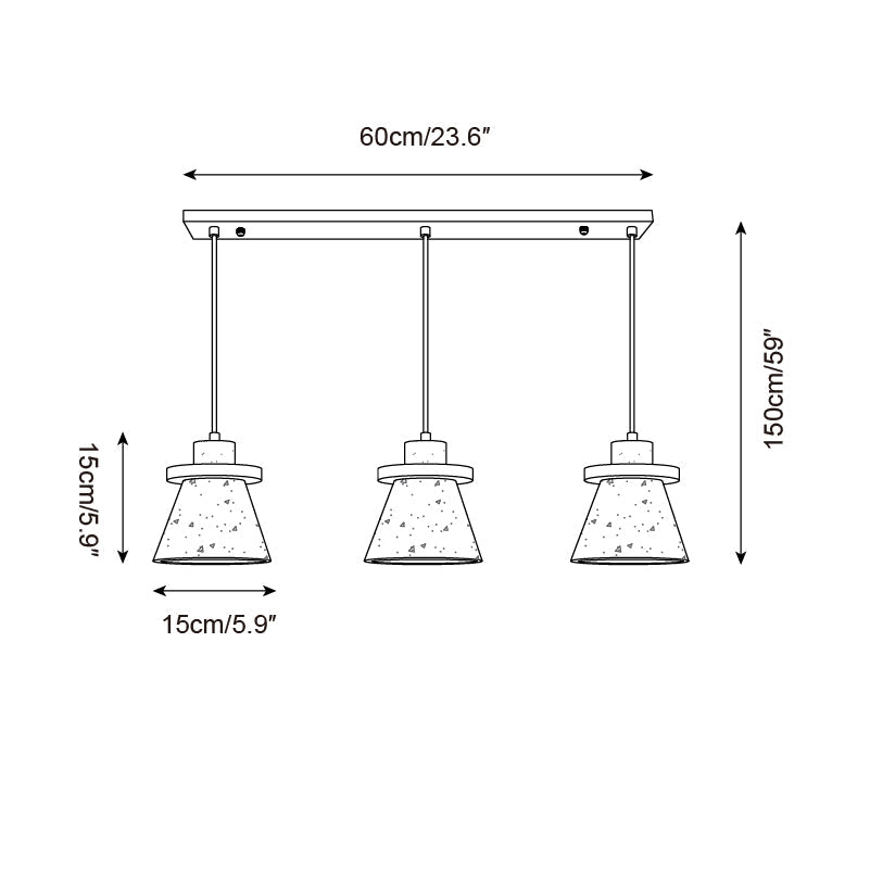 Lampada a sospensione Jovia in travertino | Fioriscas