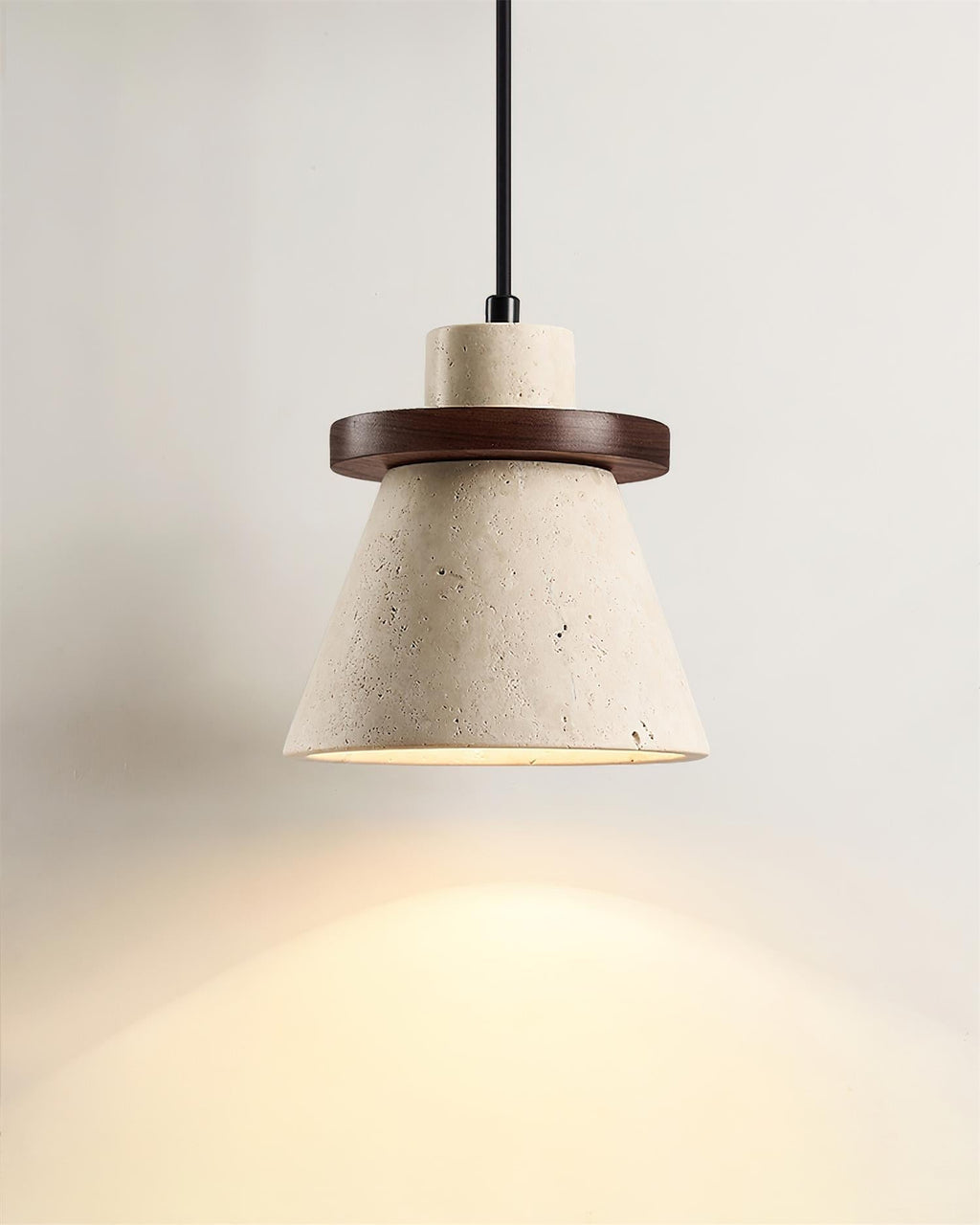 Lampada a sospensione Jovia in travertino | Fioriscas