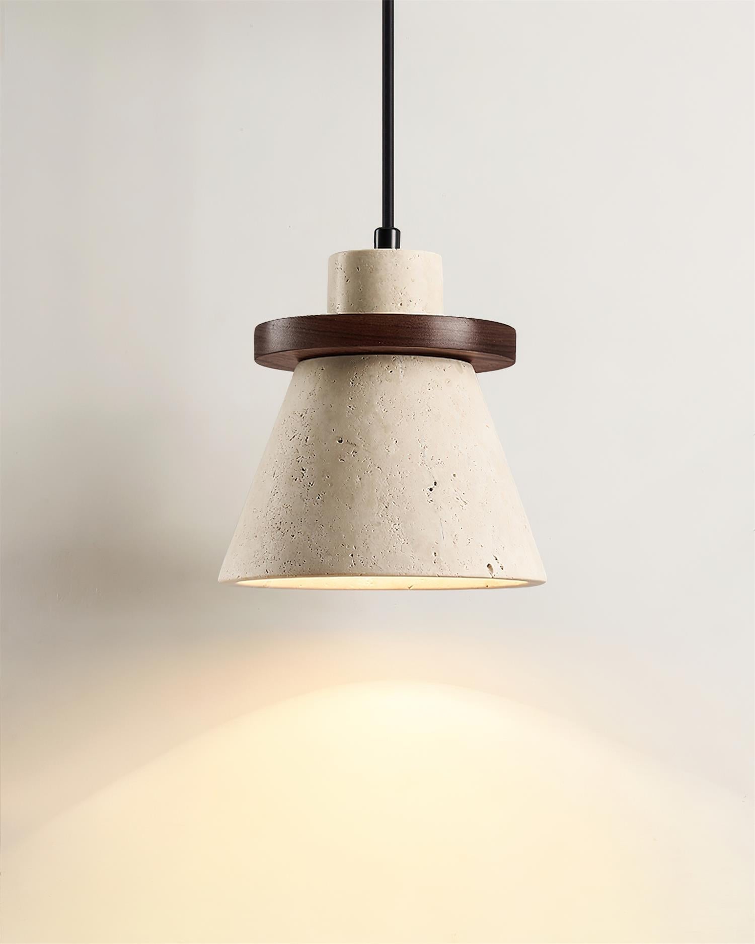 Lampada a sospensione Jovia in travertino | Fioriscas