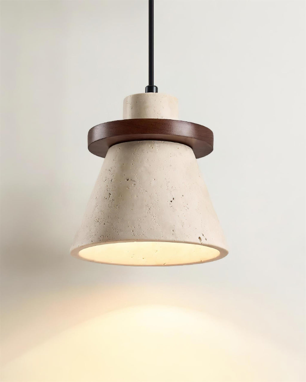 Lampada a sospensione Jovia in travertino | Fioriscas