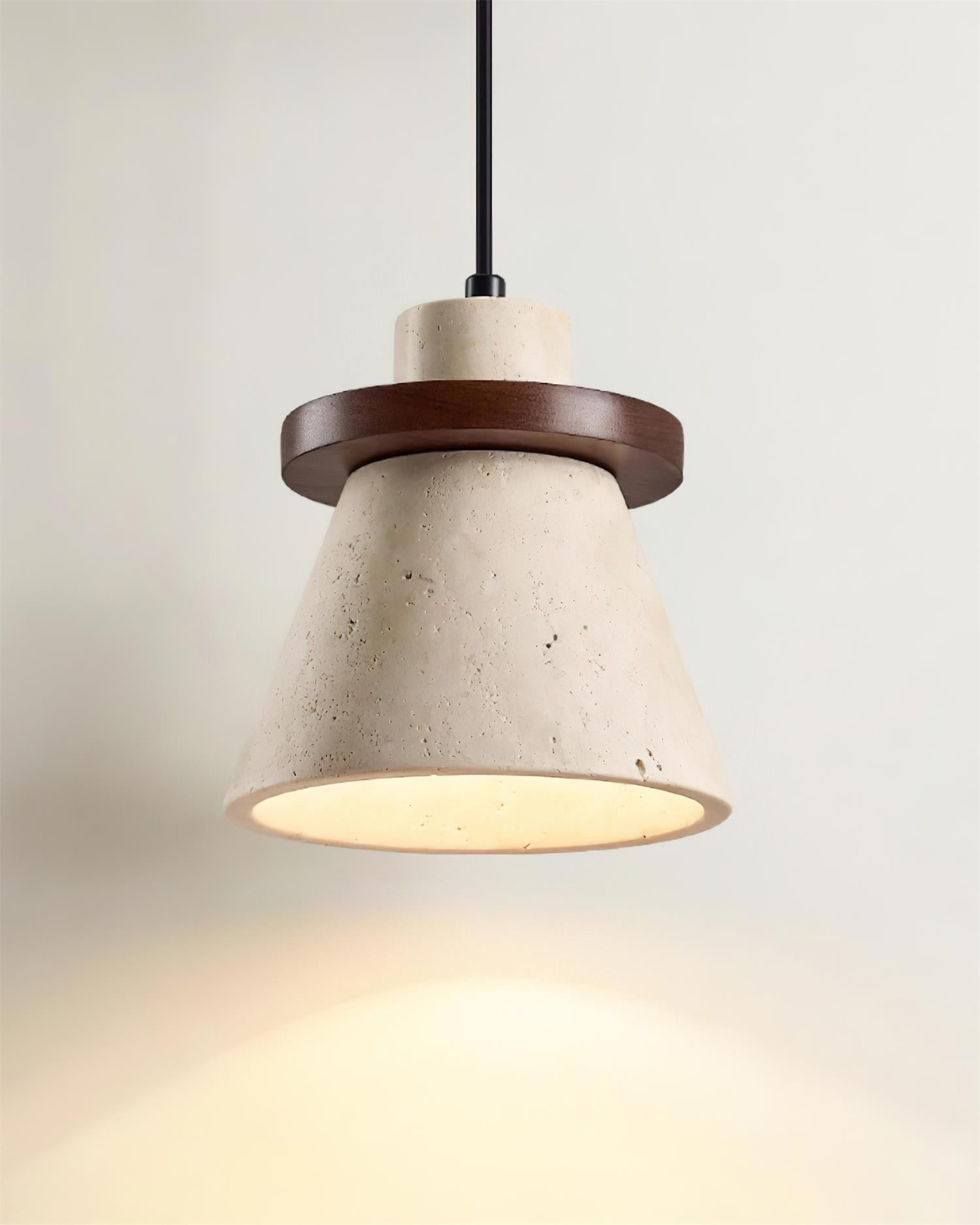 Lampada a sospensione Jovia in travertino | Fioriscas