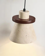 Lampada a sospensione Jovia in travertino | Fioriscas