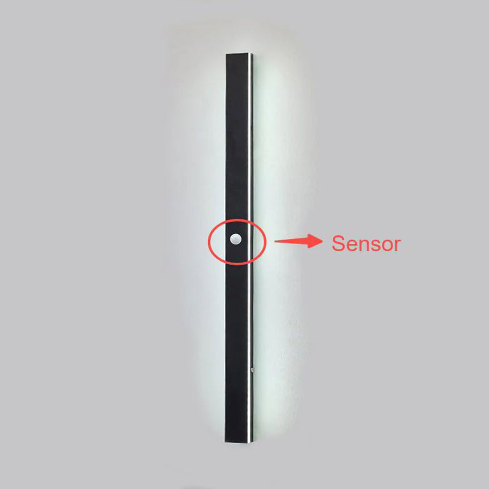 Applique murale noire élégante, luminaire LED Nyx pour murs extérieurs