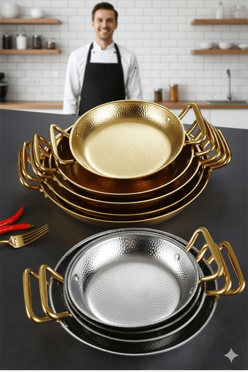 Hammered stainless steel pot for pans, sauces & versatile cooking - Fioriscas