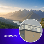 Compact 2000M binoculars with 40x magnification & BAK4 glass for clear long-distance viewing - Fioriscas