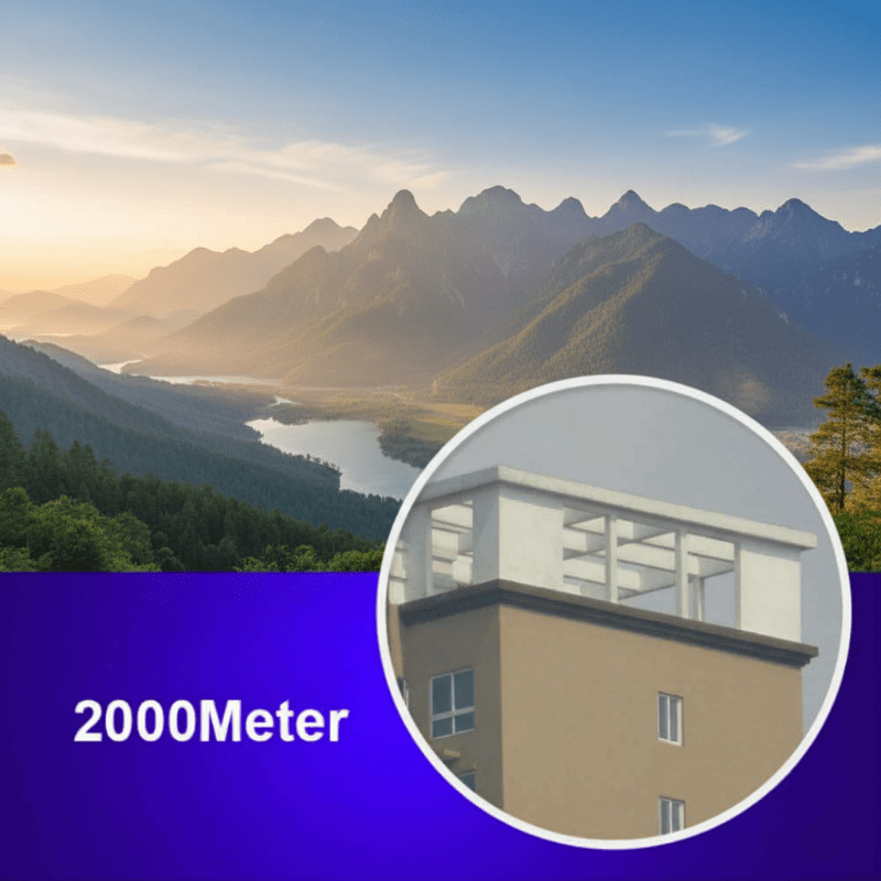 Compact 2000M binoculars with 40x magnification & BAK4 glass for clear long-distance viewing - Fioriscas