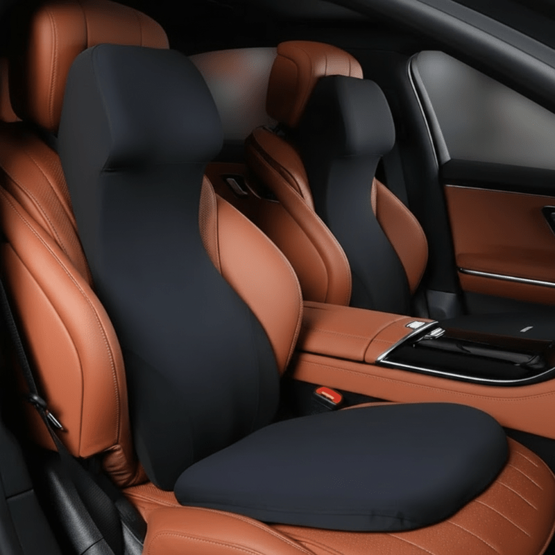 Integrerat nack- och svankstöd i memory foam för bilen - Fioriscas