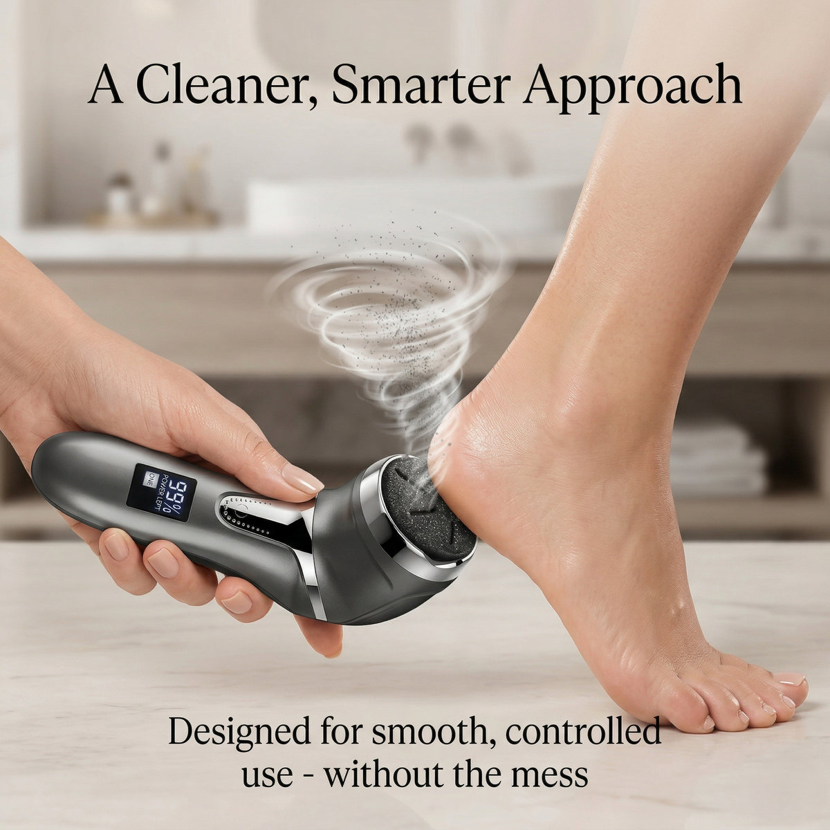 Lima Elétrica Recarregável para Pés com Sistema de Recolha de Poeiras | Fioriscas