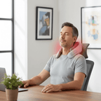Elektrische Shiatsu nek- en trapeziusspiermassager voor diepe druk - Fioriscas
