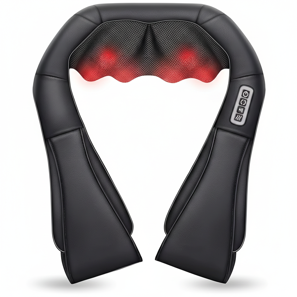 Massageador térmico ThermaRelief para o pescoço e as costas, com massagem profunda | Fioriscas