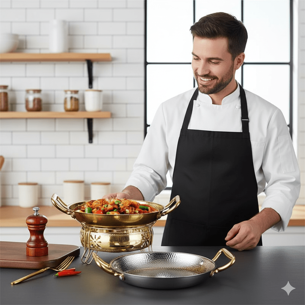 Hammered stainless steel pot for pans, sauces & versatile cooking - Fioriscas