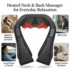 Massageador térmico ThermaRelief para o pescoço e as costas, com massagem profunda | Fioriscas