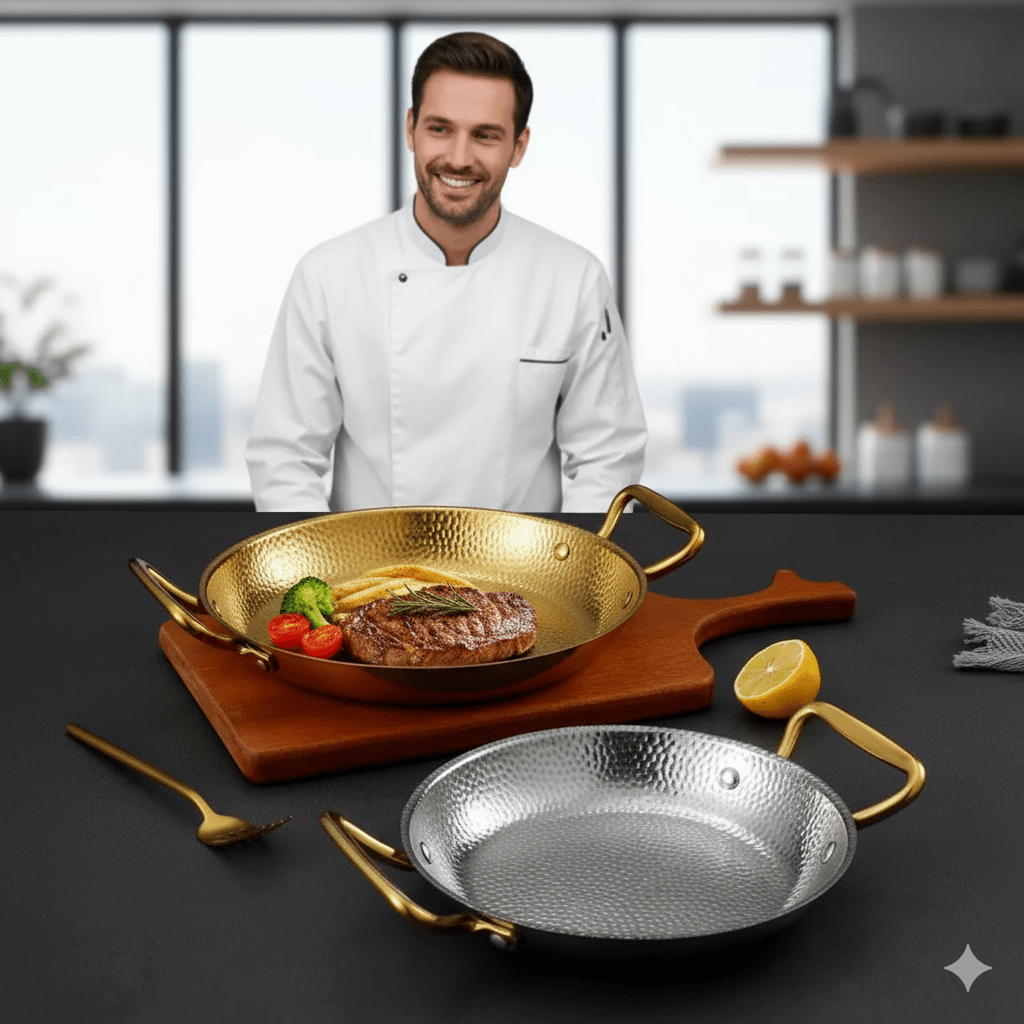 Hammered stainless steel pot for pans, sauces & versatile cooking - Fioriscas
