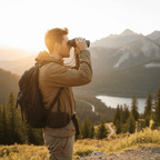 Compact 2000M binoculars with 40x magnification & BAK4 glass for clear long-distance viewing - Fioriscas