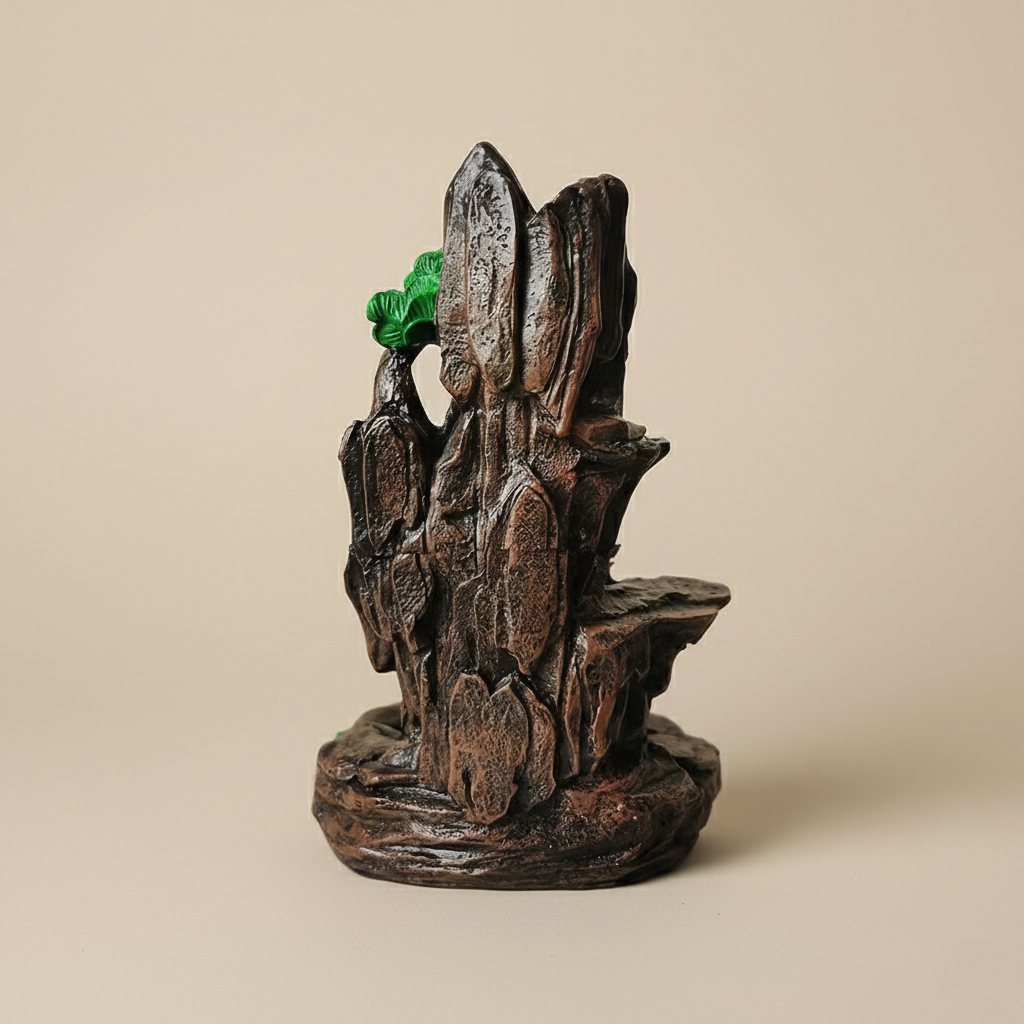 Suporte para incenso com paisagem montanhosa em resina, para decoração de interiores | Fioriscas