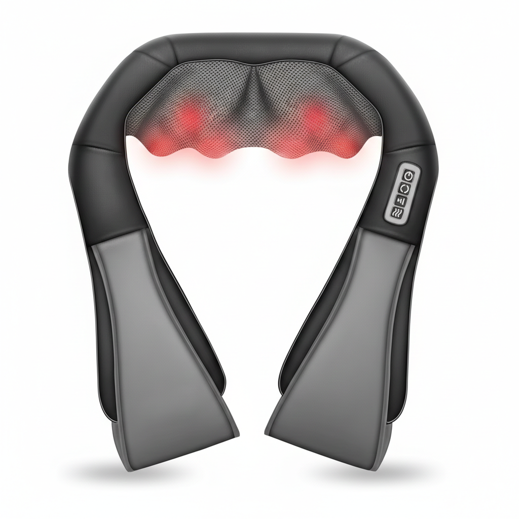 Massageador térmico ThermaRelief para o pescoço e as costas, com massagem profunda | Fioriscas