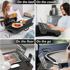Tabuleiro versátil para computador portátil, para a cama ou o sofá, com altura ajustável | Fioriscas