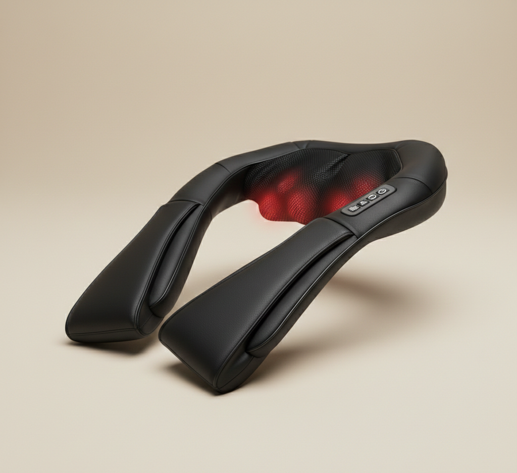 Massageador térmico ThermaRelief para o pescoço e as costas, com massagem profunda | Fioriscas