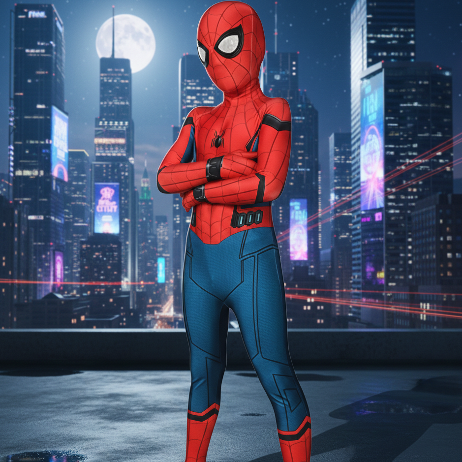 Realistic Superhero Costume for Kids & Adults