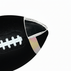 Pallone da rugby ufficiale taglia 9 in pelle PU per allenamento, partita e sport all'aperto - Fioriscas