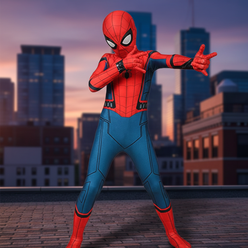 Realistic Superhero Costume for Kids & Adults