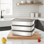 Lunchbox in acciaio inox con sigillo per freschezza e gusto - Fioriscas