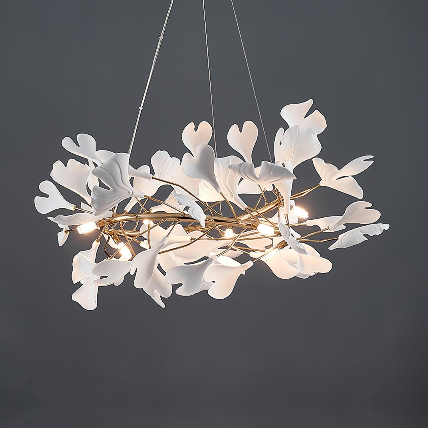 Olivia Moderne Gylden LED Lysekrone Keramik | Fioriscas
