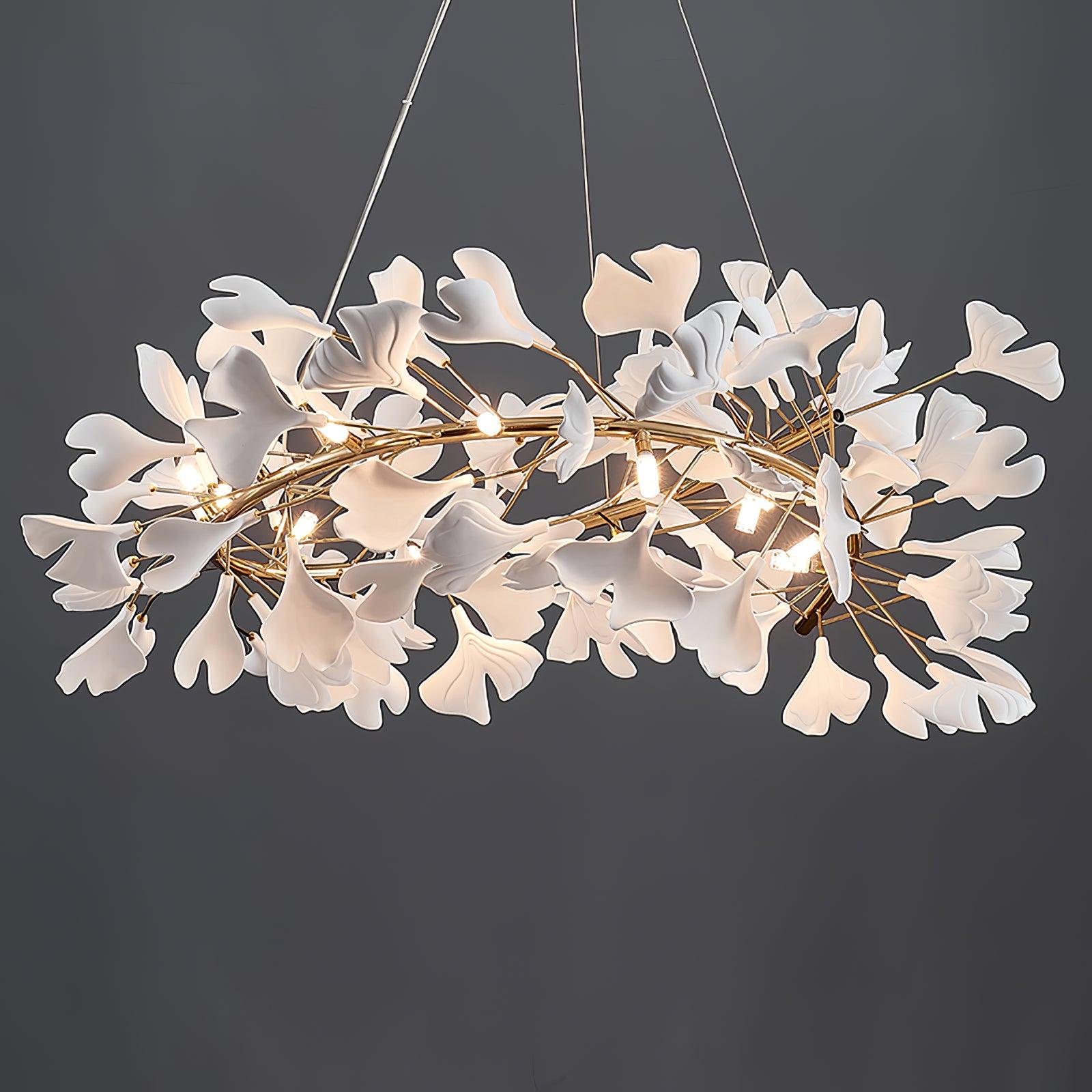 Olivia Moderne Gylden LED Lysekrone Keramik | Fioriscas