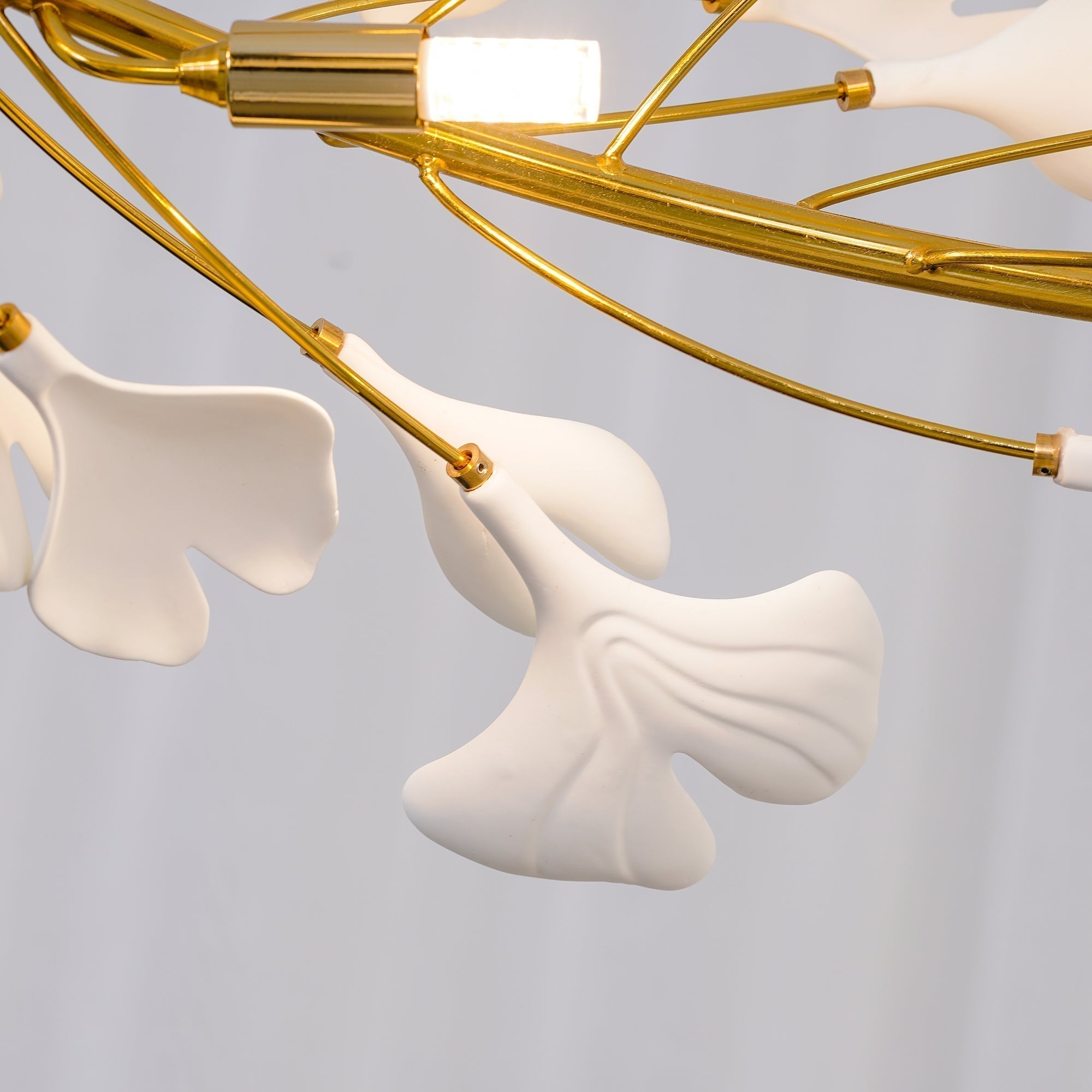 Olivia Moderne Gylden LED Lysekrone Keramik | Fioriscas