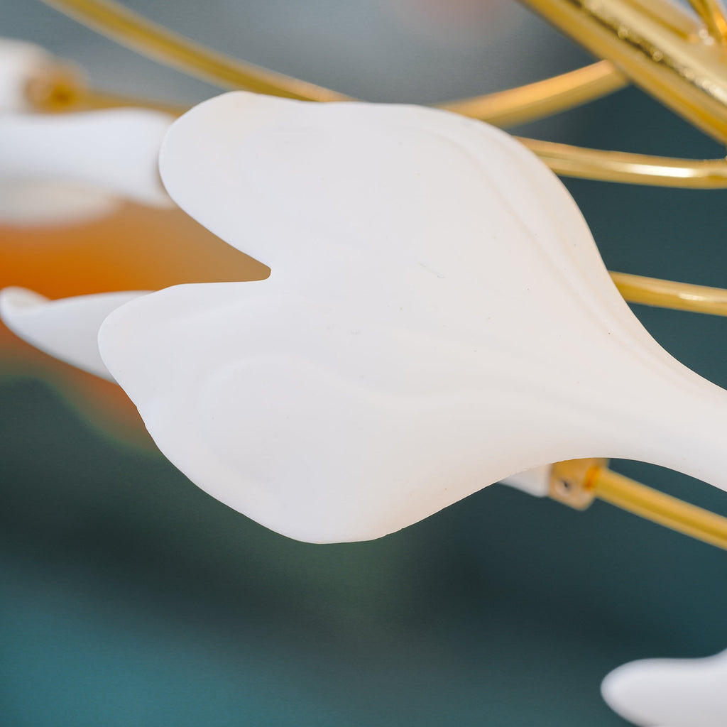 Olivia Moderne Gylden LED Lysekrone Keramik | Fioriscas