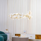 Olivia Moderne Gylden LED Lysekrone Keramik | Fioriscas