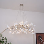 Arux Ginkgo lysekrone art deco bøjet nedad | Fioriscas