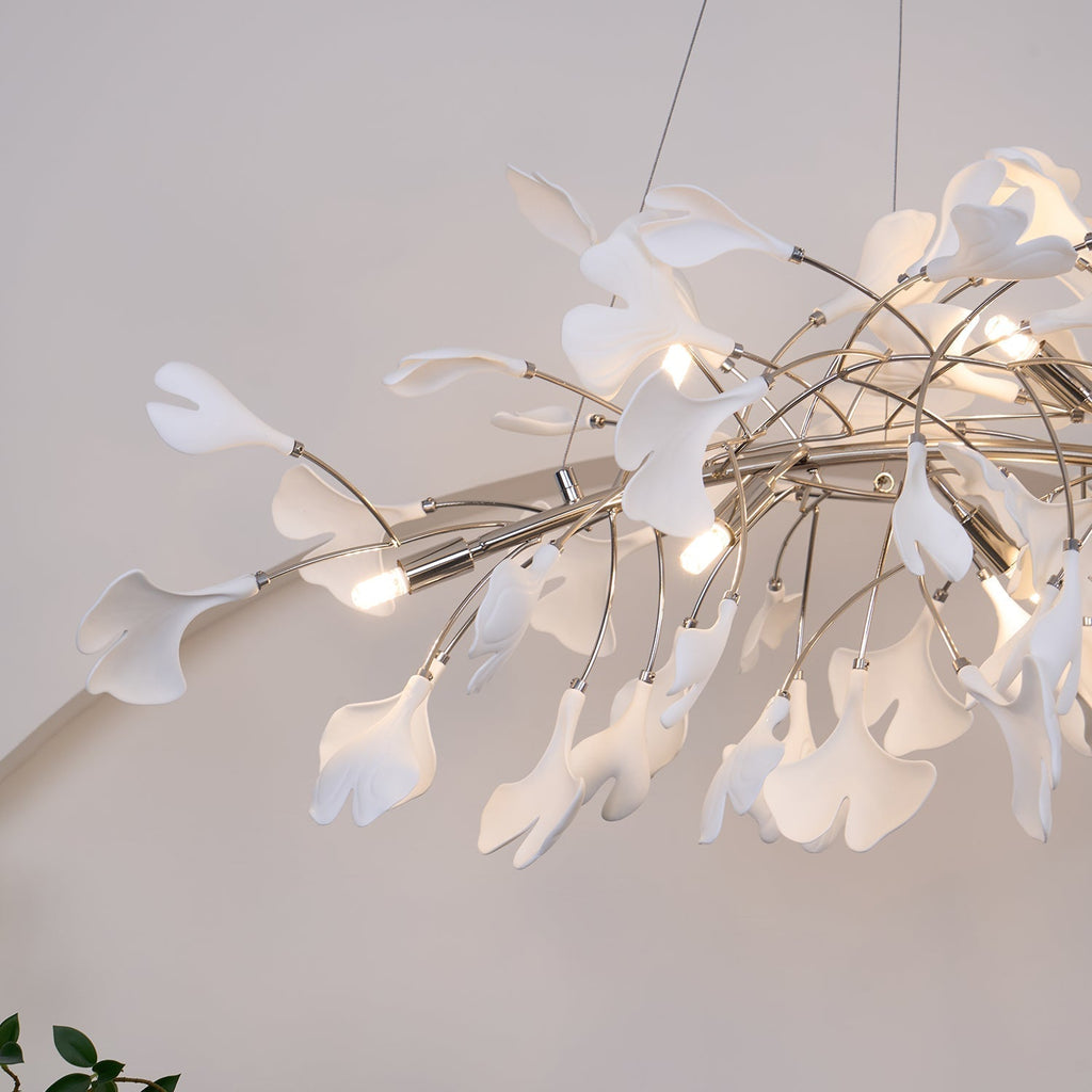 Arux Ginkgo lysekrone art deco bøjet nedad | Fioriscas