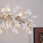Arux Ginkgo lysekrone art deco bøjet nedad | Fioriscas
