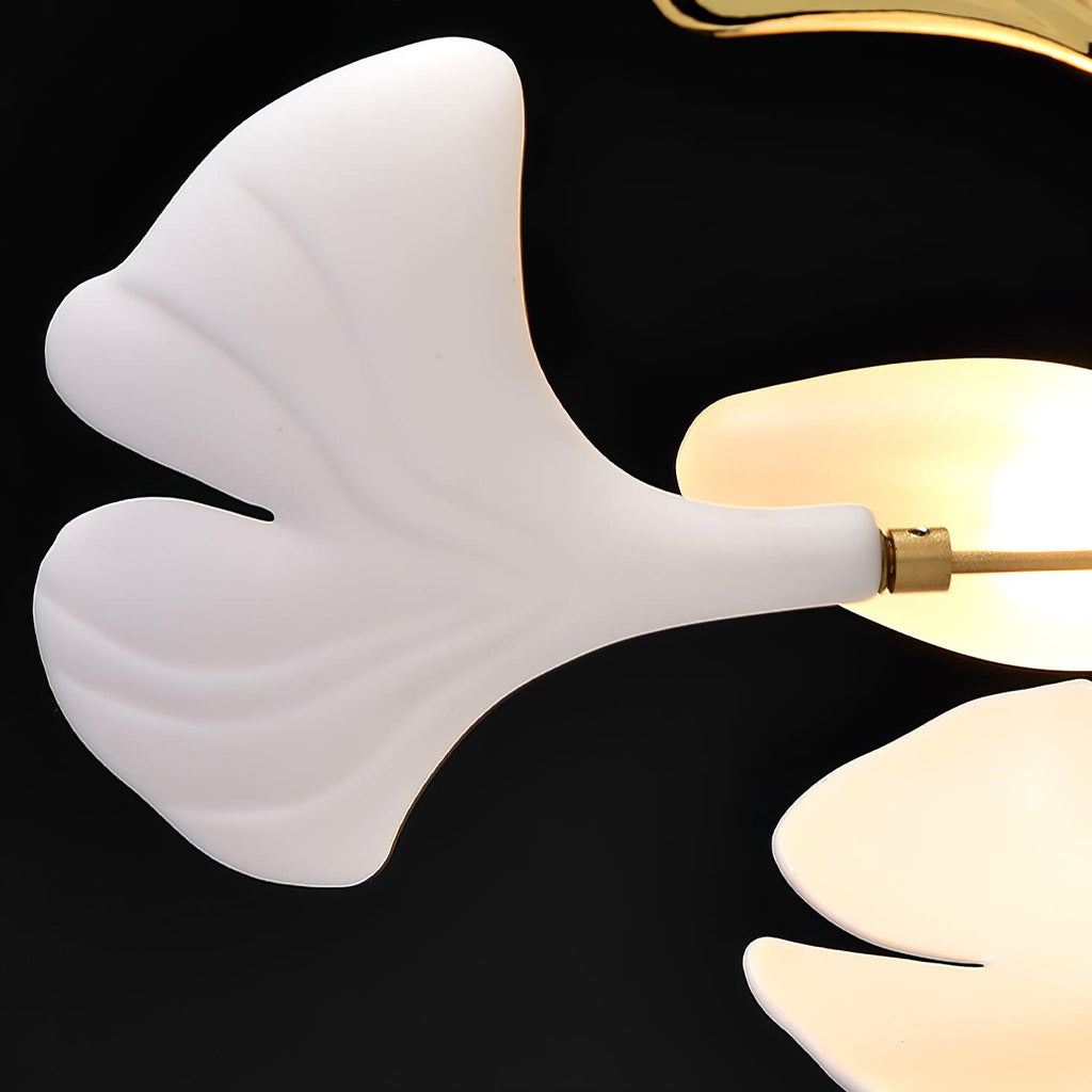 Arux Ginkgo lysekrone art deco bøjet nedad | Fioriscas