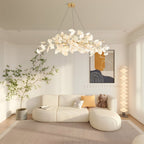 Arux Ginkgo lysekrone art deco bøjet nedad | Fioriscas