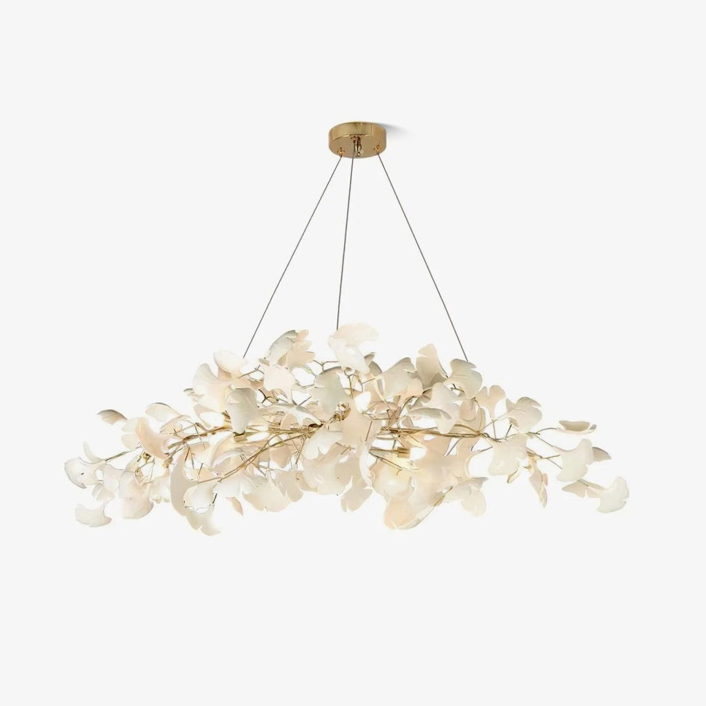 Arux Ginkgo lysekrone art deco bøjet nedad | Fioriscas