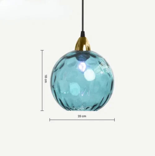 Candeeiro suspenso Lumisphere com globo de vidro de luz quente para salas de estar | Fioriscas