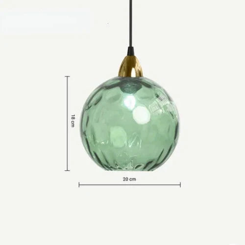 Candeeiro suspenso Lumisphere com globo de vidro de luz quente para salas de estar | Fioriscas