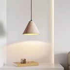 Cezoriel kegelvormige travertijn hanglamp | Fioriscas