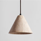 Cezoriel kegelvormige travertijn hanglamp | Fioriscas