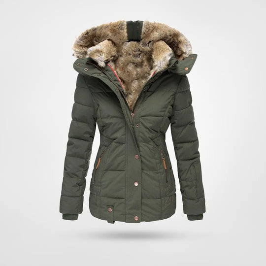 GlacierGuard Women's Fleece-Lined Waterproof Winter Jacket