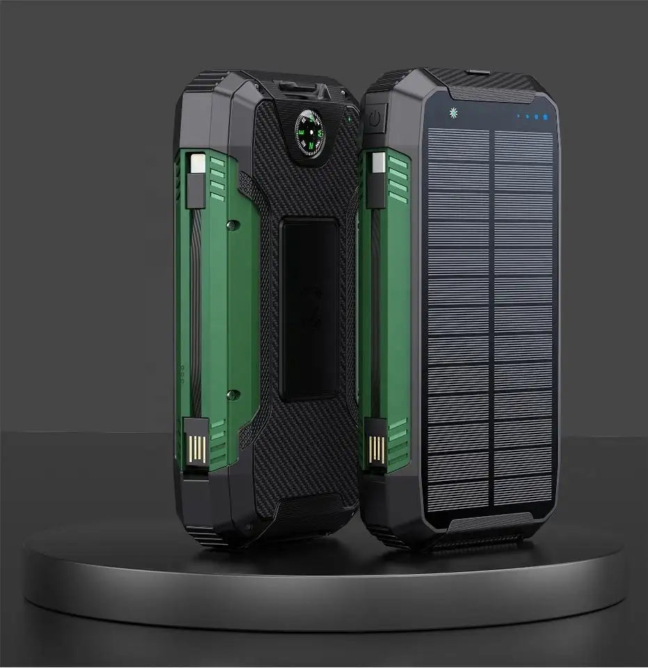 Batterie externe solaire 30 000mAh EclipseVolt, étanche avec recharge sans fil Qi